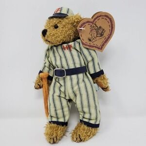 Vintage Heartfelt Plush Jointed Baseball Bear